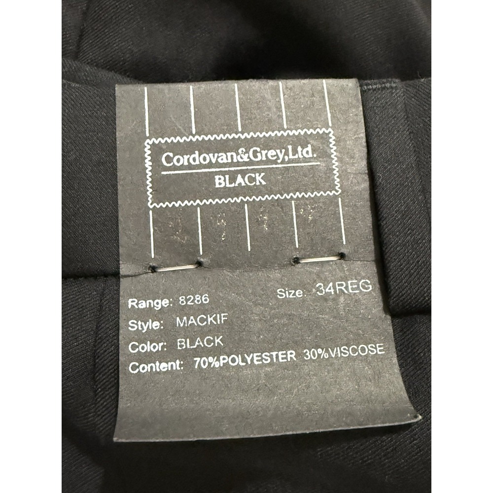 Vintage Cordovan & Grey Ltd.‎ Corduroy Pants Men's 34 Reg Black Unfinished - Picture 9 of 12
